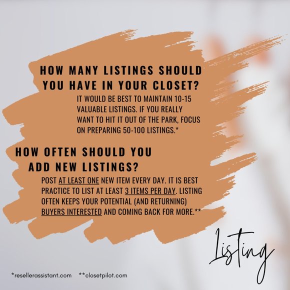 Seller Tips - LISTING & RE-LISTING - Picture 3 of 7